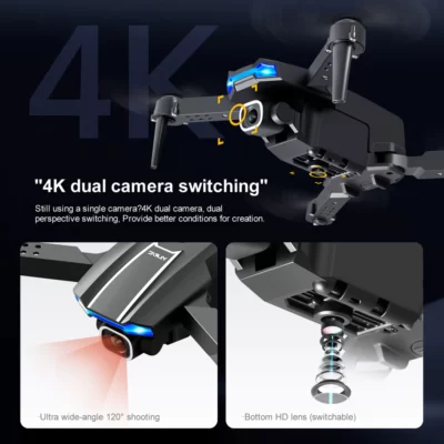 S65 Mini Drone FPV με 4K Κάμερα & Χειριστήριο, Συμβατό με Smartphone